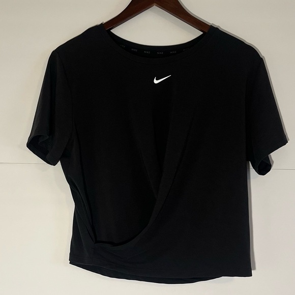 Nike Dri-FIT One Luxe Twist Cropped Short-Sleeve Top Size Large - Picture 4 of 6